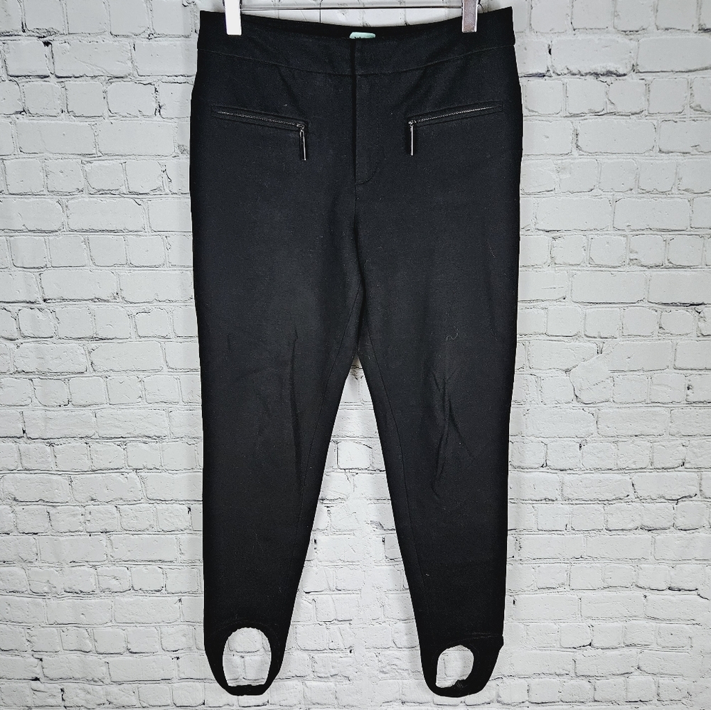 STEFANEL | high waist stretch stirrup career pants